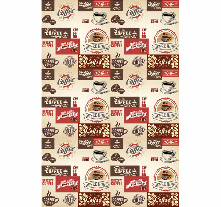 Rollo Küche Retro Kaffee Designs - TenStickers