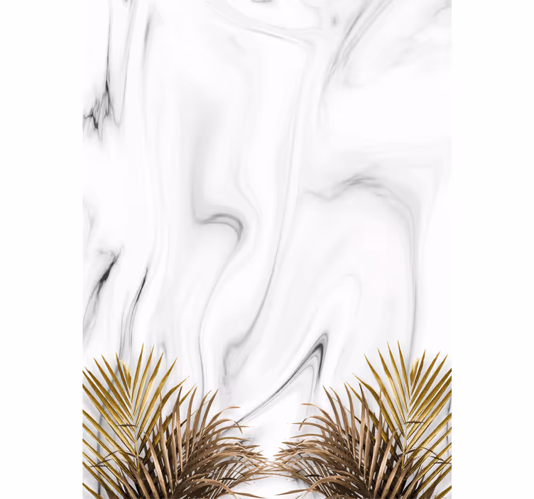 Rollo Fenster modern weißer Marmor - TenStickers