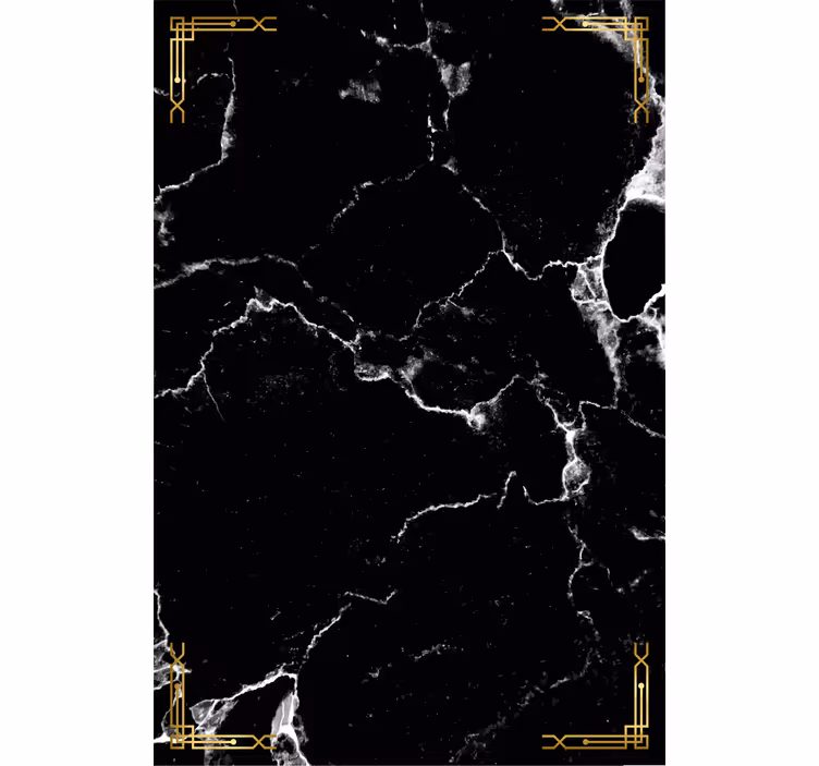 Rollo modern schwarzer Marmor - TenStickers