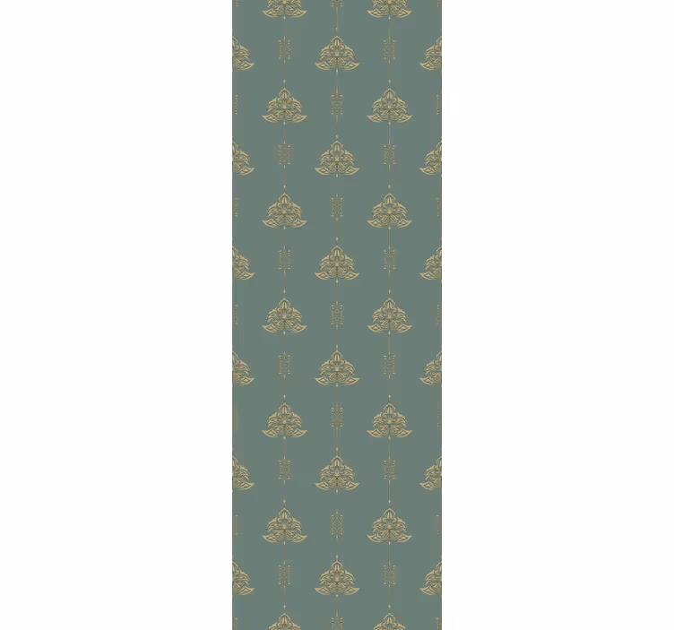 Blumen Rollo klassisch Jugendstil Blumenmuster - TenStickers
