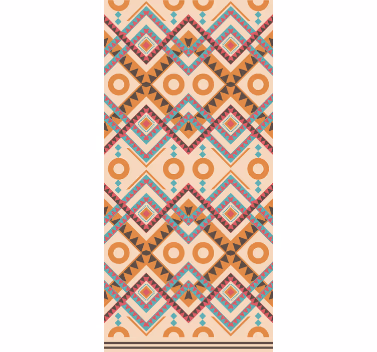 rollo mit Textur und farbigem Diamantmuster - TenStickers