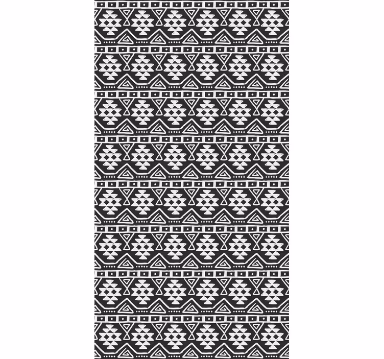 rollo mit Textur Schwarz-Weiß Bohemain - TenStickers
