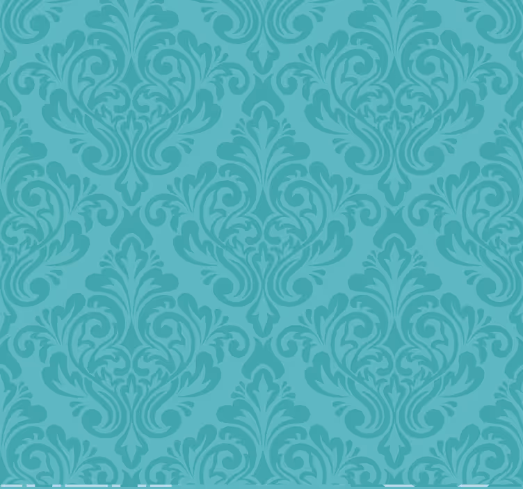 Rollos türkis Damask Muster - TenStickers