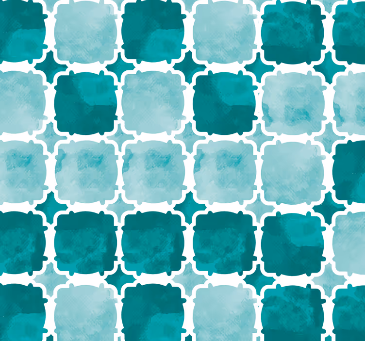 Rollos Wohnzimmer Aquarell Fliesen - TenStickers
