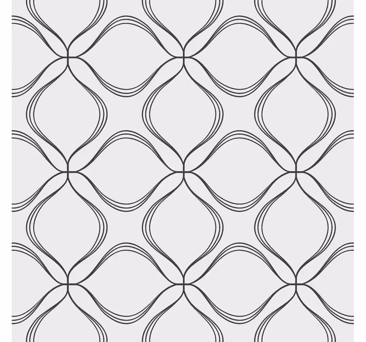 Fenster Rollo modern abstraktes Kreuzblattmuster - TenStickers