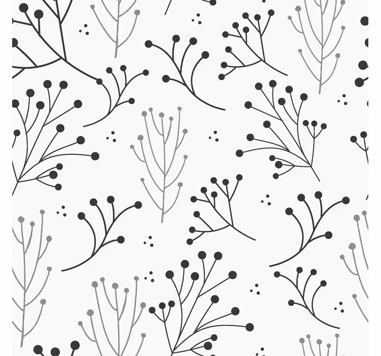 Fenster Rollo modern minimalistisch florales Design - TenStickers