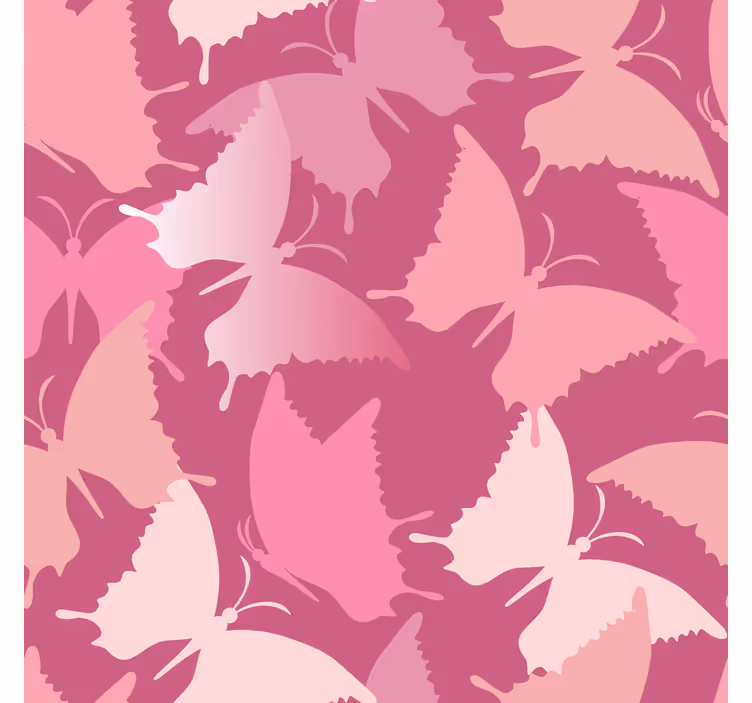 Rollo Fenster Schmetterlinge rosa hintergrund - TenStickers