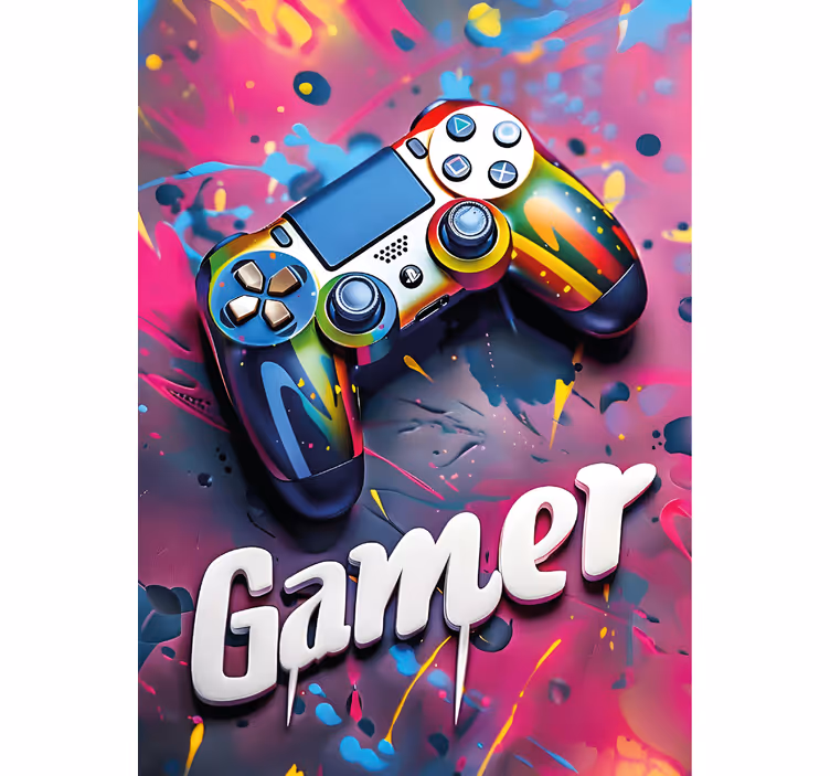 Gamer rollo farbenfroher stil - TenStickers