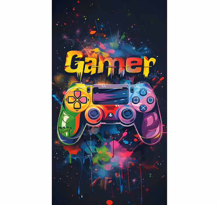 Gamer rollo bunter Controller - TenStickers