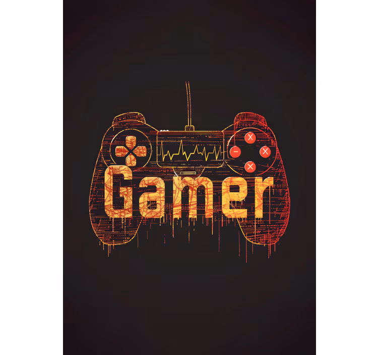 Gamer rollo Herzschlag des Spielers - TenStickers