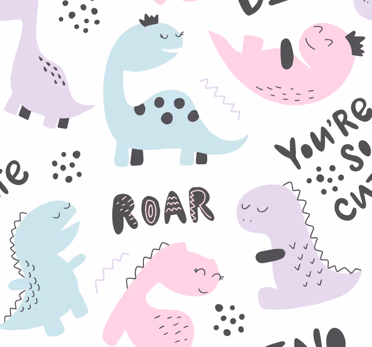 Rollo Fenster Dinosaurier süße Dinos - TenStickers