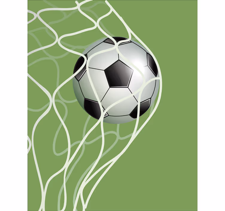 Rollo Fenster Fußball Ball im Tor - TenStickers
