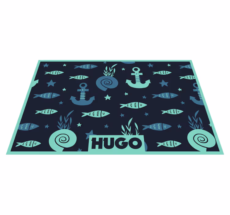 Tischset kinder mit maritimem fischmuster - TenStickers