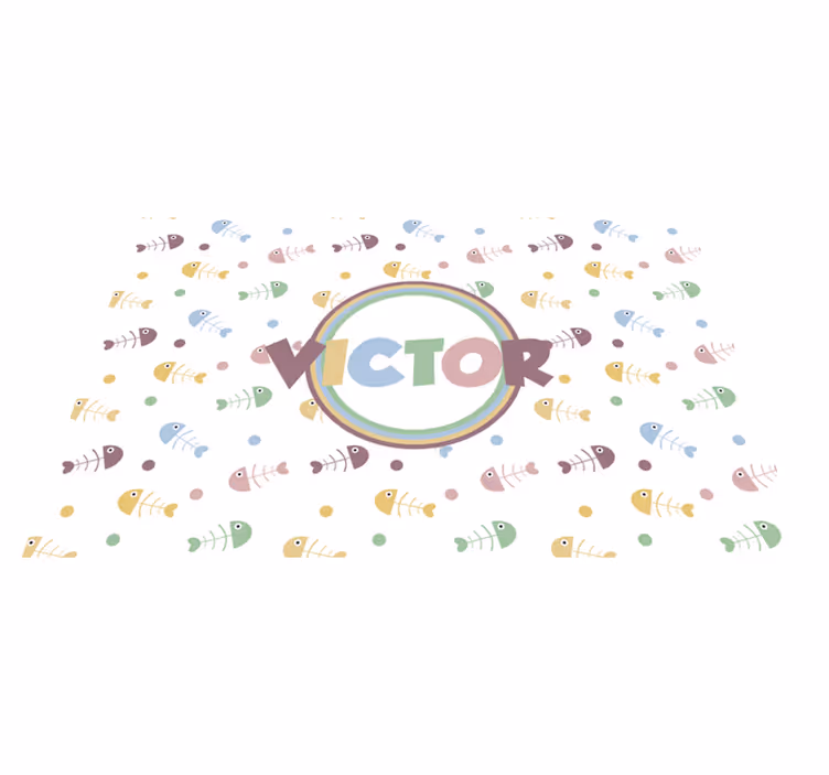 Tischset kinder lebhaftes fischkonzept - TenStickers
