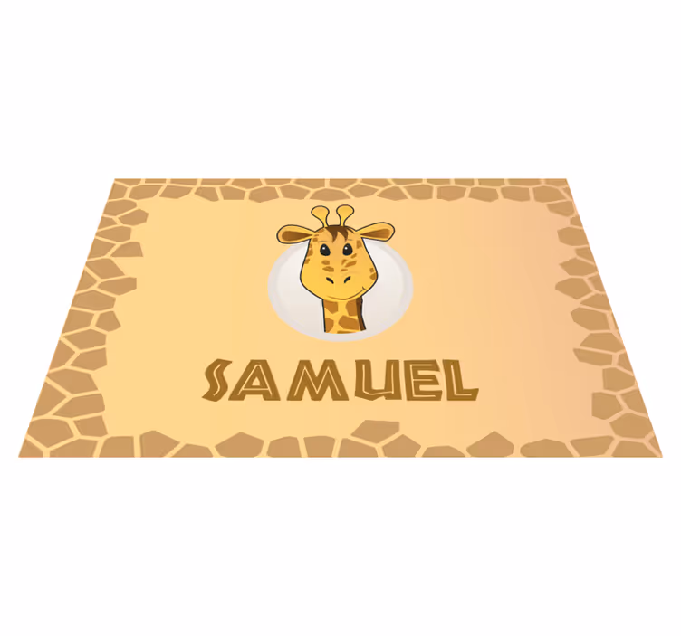 Gehen Sie, um anpassbare Tischsets mit Namen zu essen - TenStickers