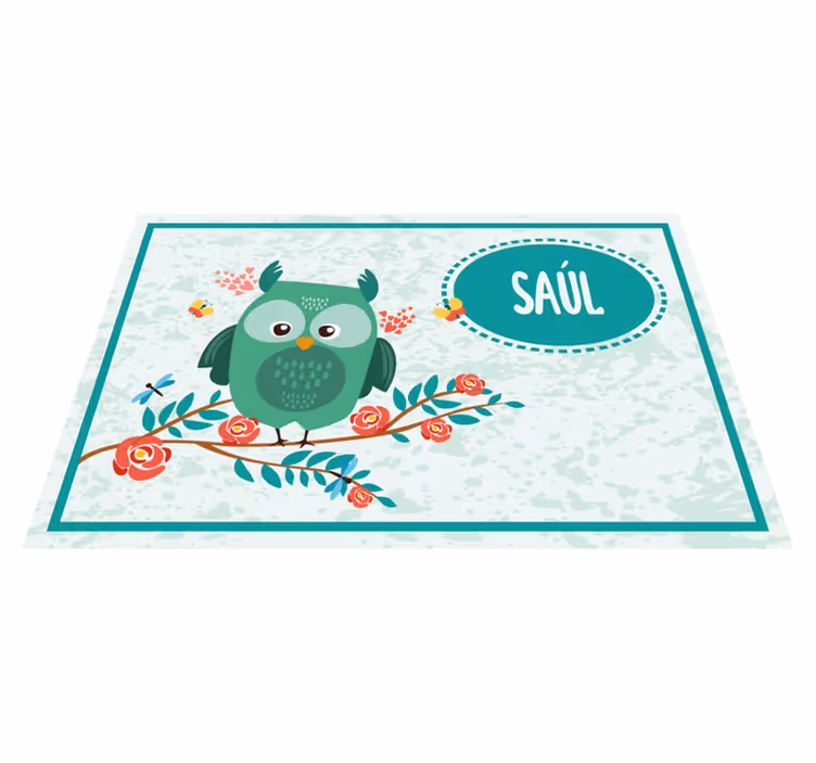 Tischset Kinder Eule anpassbar - TenStickers