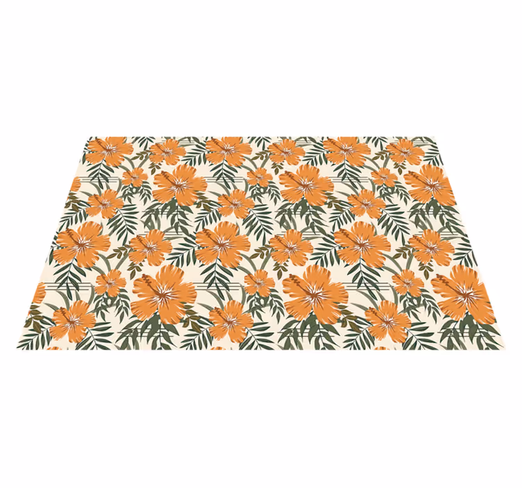 Tischsets originell im tropischen blumenmuster - TenStickers