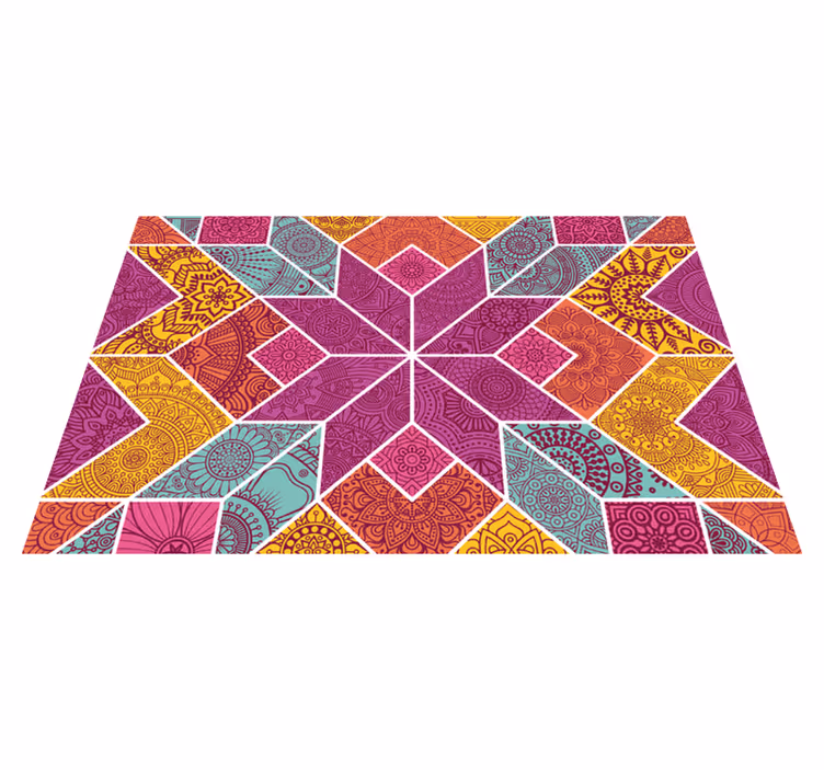 Tischsets originell mit buntem geometrischen muster - TenStickers