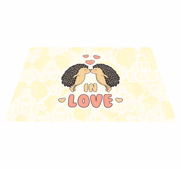 Tischset kinder igel liebhaber design - TenStickers