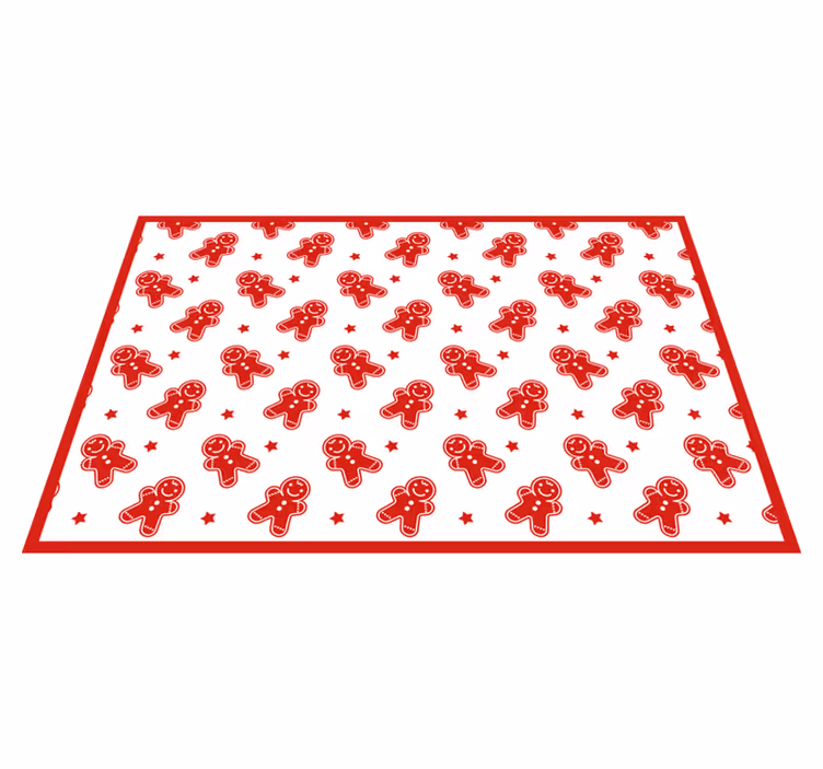 Tischset weihnachten mit lebkuchenfiguren-muster - TenStickers
