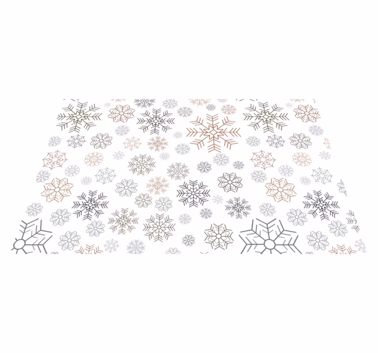 Tischset Weihnachten Schneeflockenmuster - TenStickers