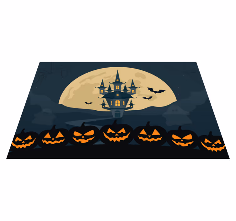 Tischset halloween gespenstische schloss szene - TenStickers