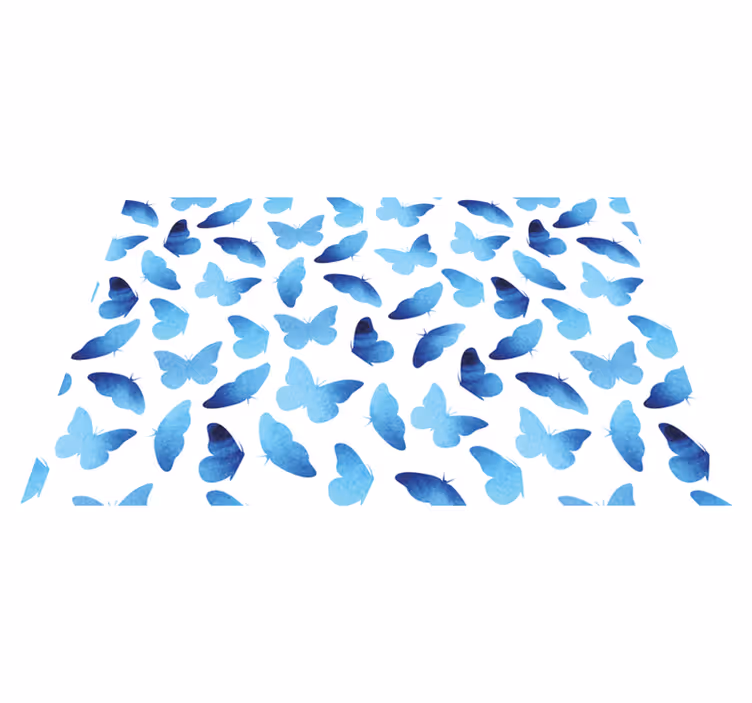 Tischsets originell im blauen schmetterlingsdesign - TenStickers