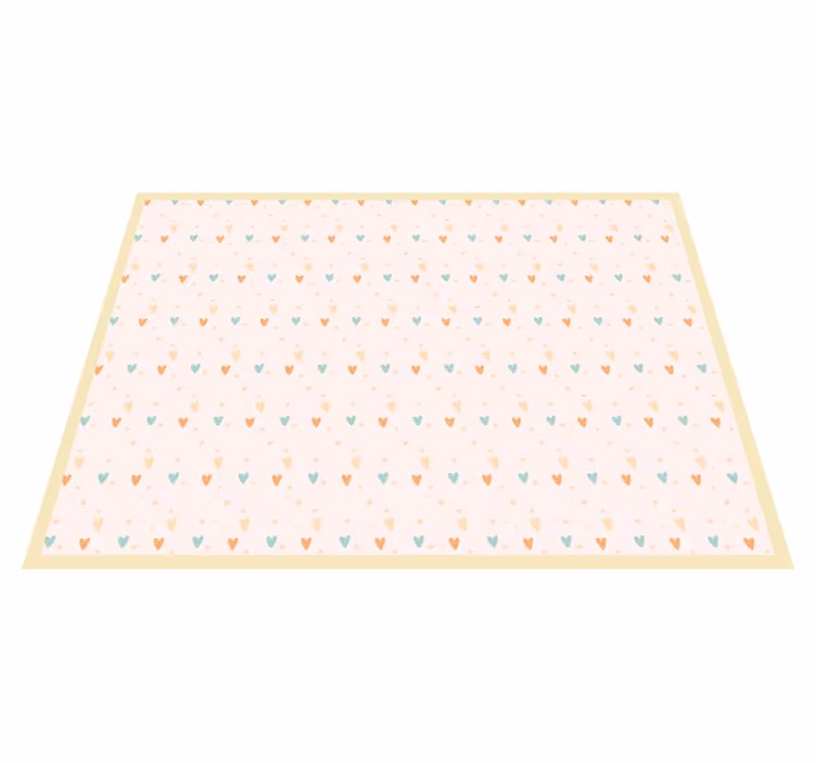 Tischset kinder mit herzmuster hintergrund - TenStickers