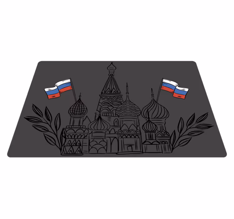 Tischset zuhause Moskauer kathedrale silhouette - TenStickers