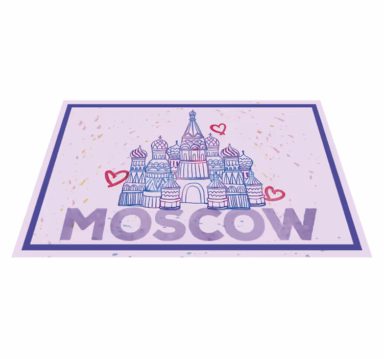 Tischsets originell mit moskauer wahrzeichen illustration - TenStickers