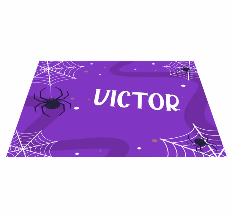 Tischset halloween mit gruseligen spinnennetzen - TenStickers