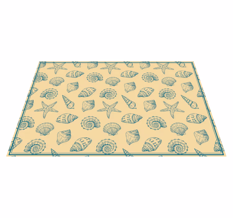 Tischsets originell mit muschel-motiv - TenStickers