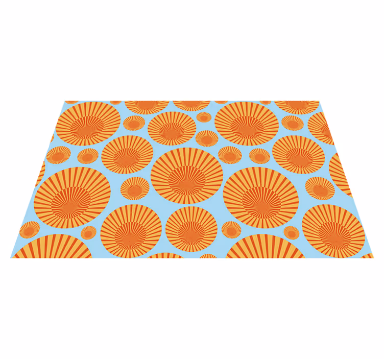 Tischsets originell strahlendes kreisdesign - TenStickers