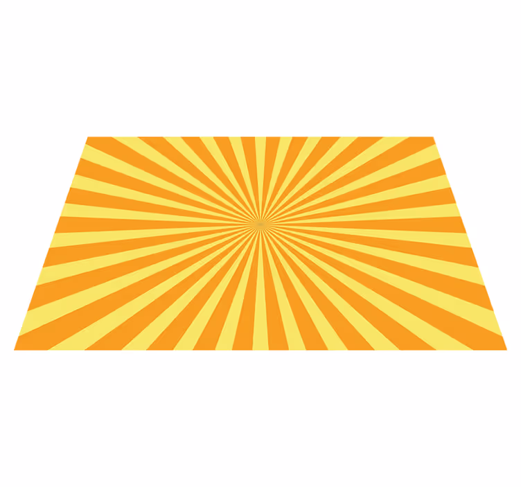 Platzset spruch mit kräftigem sonnenstrahlenmuster - TenStickers