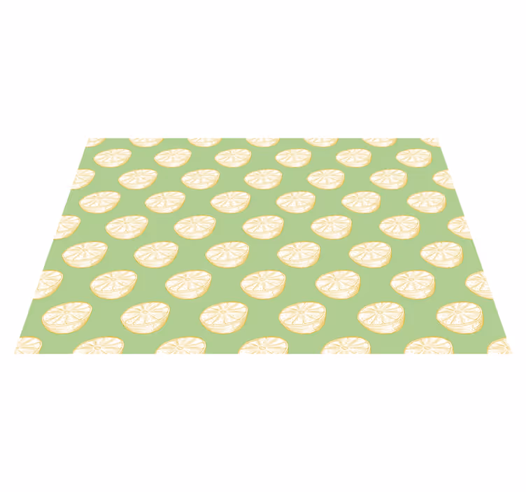 Tischset modern mit limettenscheiben-muster - TenStickers