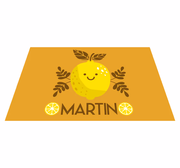 Tischset kinder mit fröhlicher zitronenillustration - TenStickers