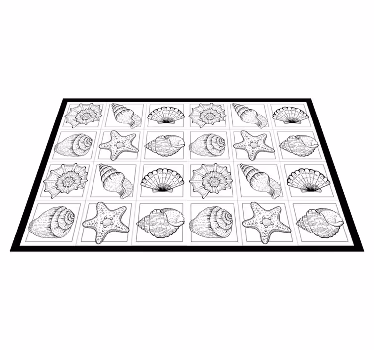 Tischsets originell muschel-muster design - TenStickers