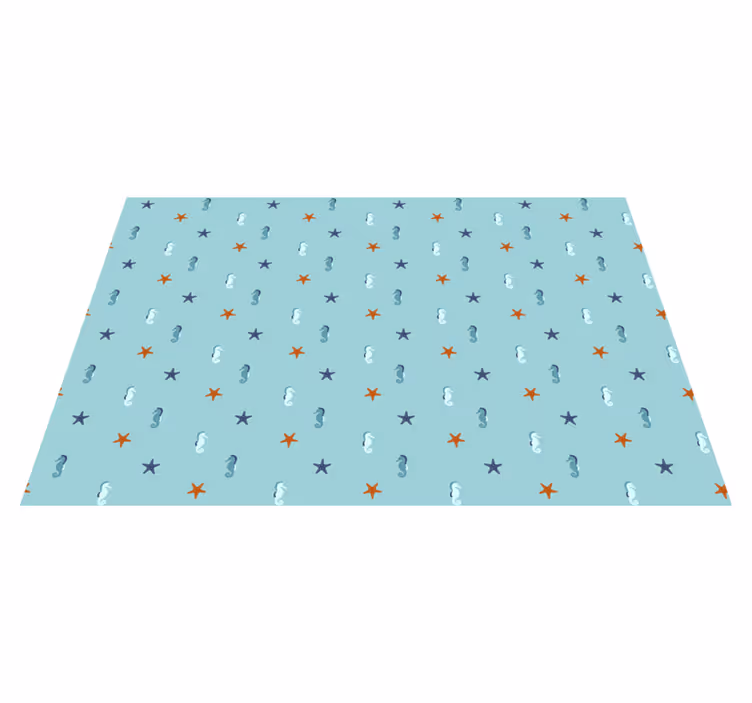 Tischsets originell mit seepferdchen und sternenfischen - TenStickers