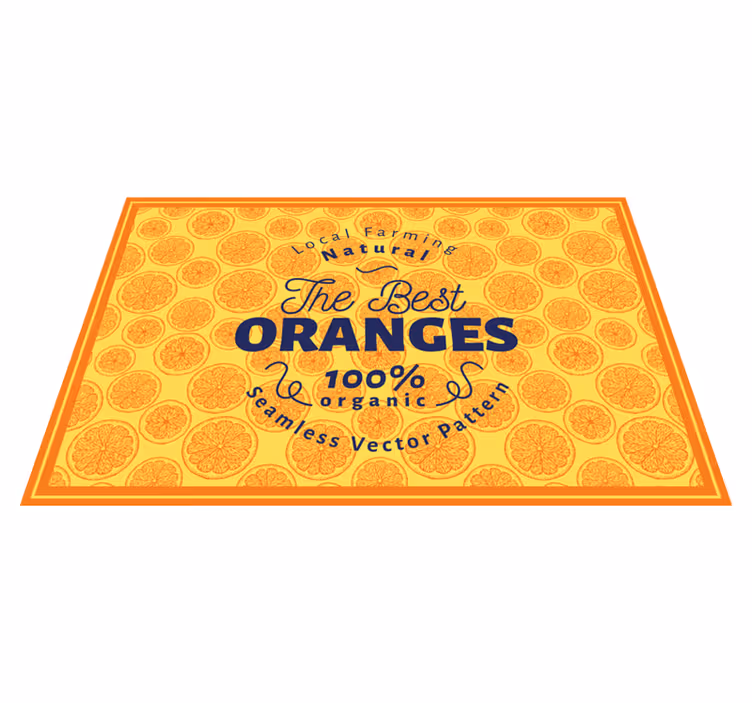 Tischsets originell im orangenscheiben-muster - TenStickers