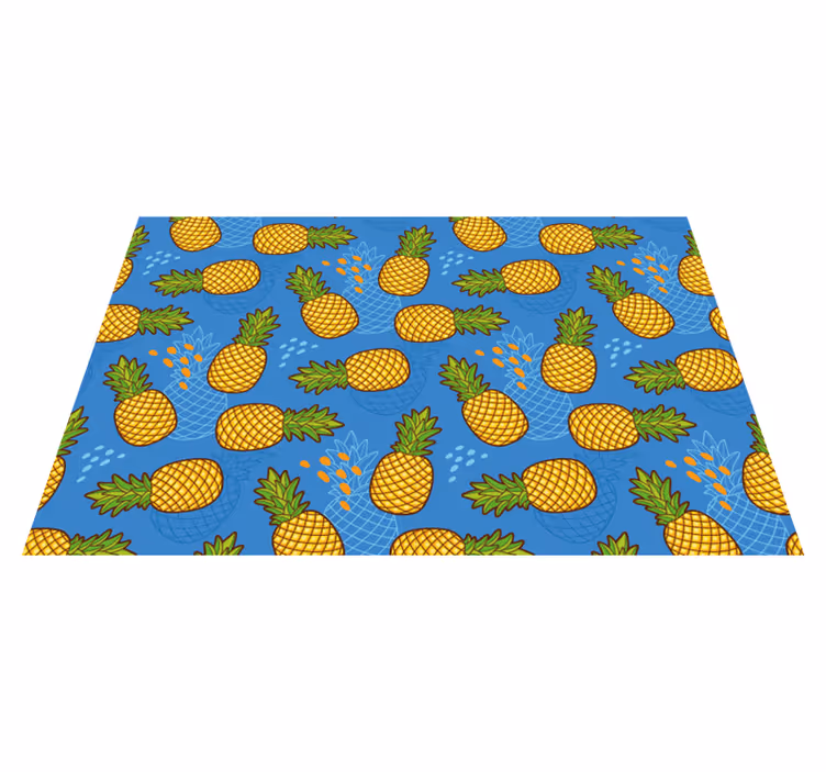 Tischsets originell mit ananas-muster hintergrund - TenStickers