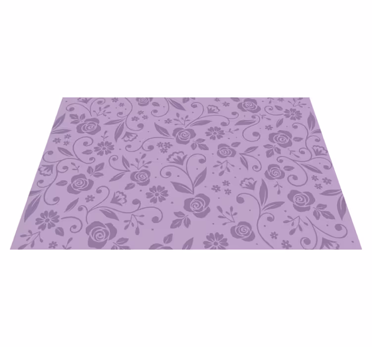 Tischset textur mit floralem lila muster - TenStickers
