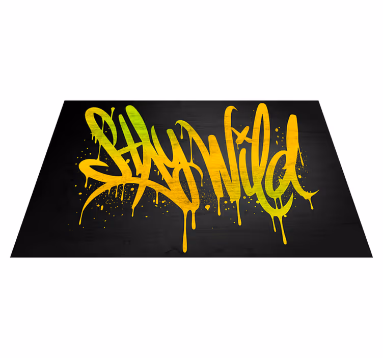 Platzset spruch bleib wild schriftzug - TenStickers