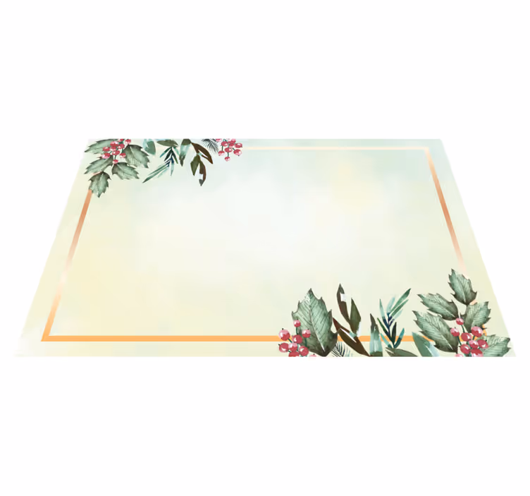 Tischset modern mit floralem minimalistischen design - TenStickers