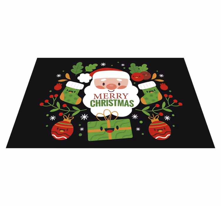 Tischset rot Weihnachtsmann weihnachten - TenStickers