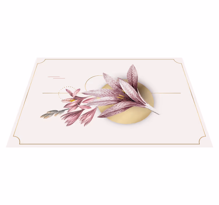 Tischsets originell elegante blumenanordnung - TenStickers