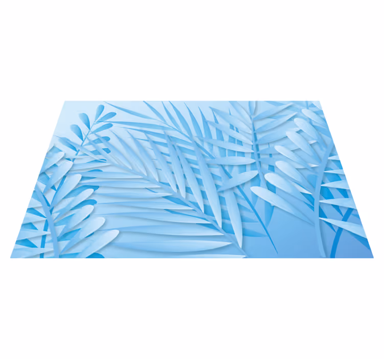 Tischset textur mit blättern im palmendesign - TenStickers