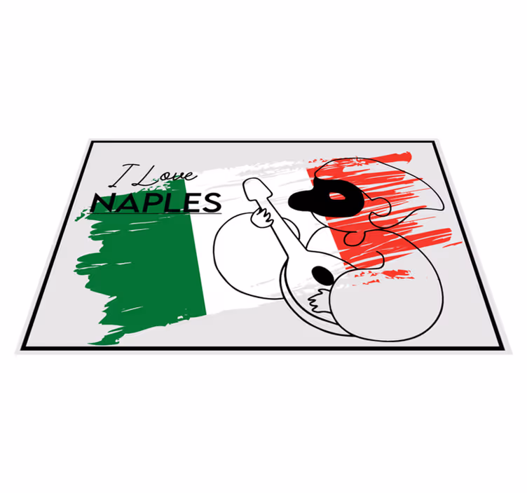 Platzset spruch i liebe neapel design - TenStickers