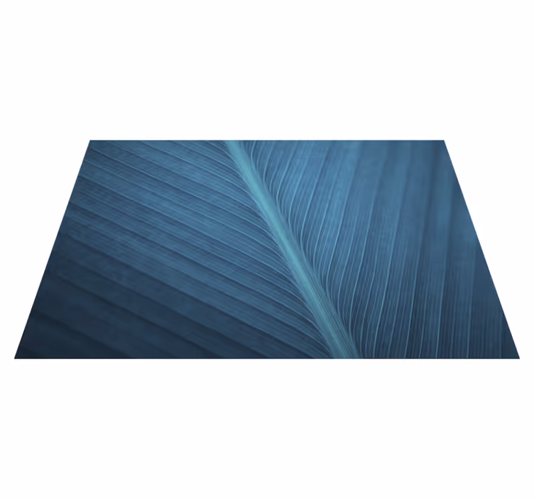 Platzdeckchen modern großes blaugraues Blatt - TenStickers