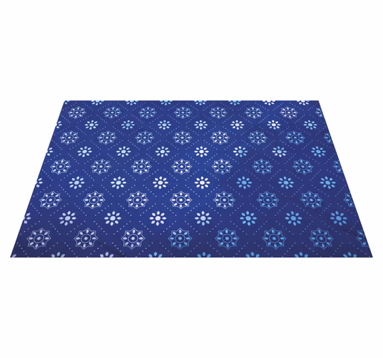 Tischset textur mit marineblauem muster - TenStickers