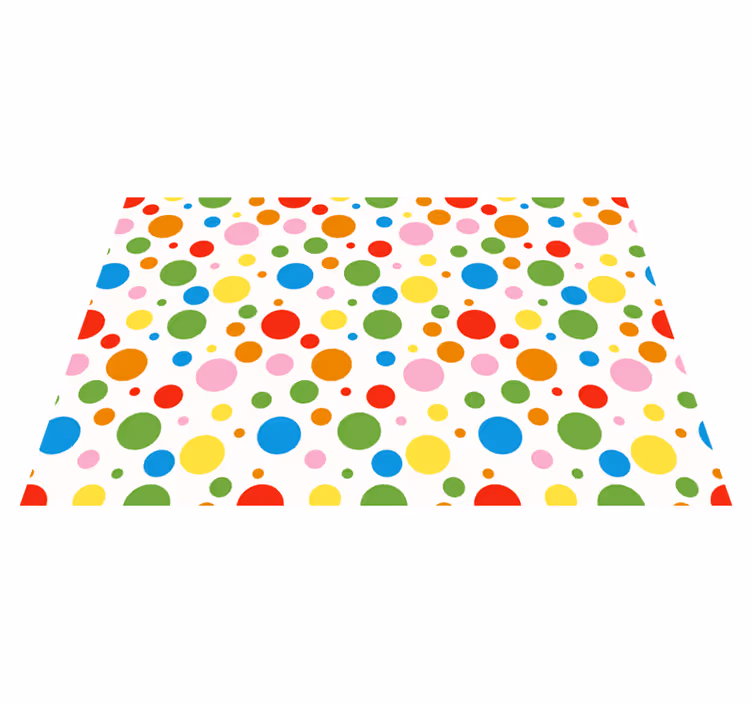 Tischset kinder bunte punktmuster - TenStickers